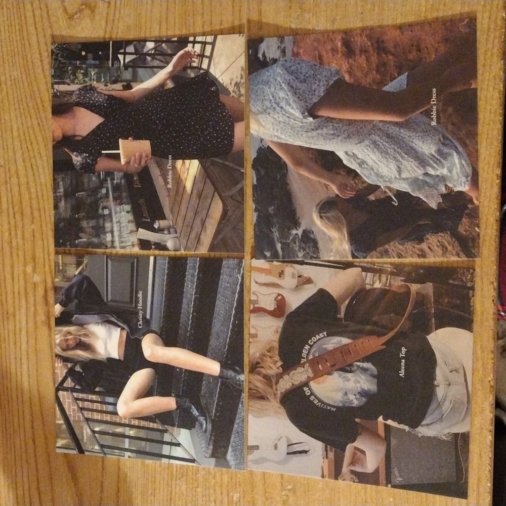 Brandy 🩷 Melville Pack of 4 Assorted Fashion Cards